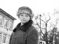 Boy outside School
